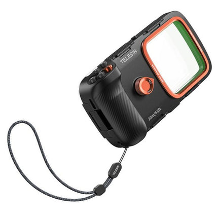 TELESIN Photography Underwater Diving Case IP68 w/ BT Remote for Smartphone 5.4-6.9 Device P4-WTP-06