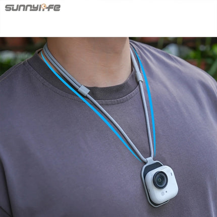Sunnylife Magnetic Neck Mount Lanyard POV Holder for Insta360 GO Ultra Camera MIC Mic Air OveerUps
