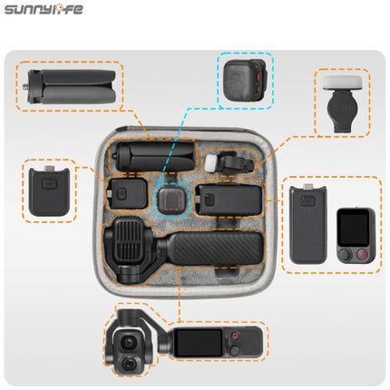 Sunnylife Mini Carrying Case Standard Combo Organizer Bag for DJI Osmo Pocket 4P Camera OveerUps