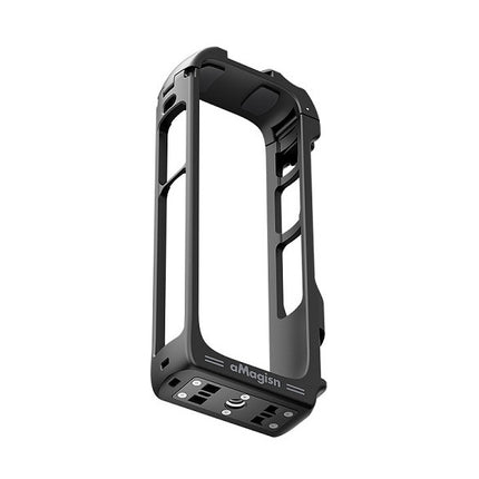 aMagisn Quick Release Camera Cage for Insta360 X4 1/4 Screw Cold Shoe Protective Frame OveerUps