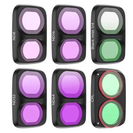 Sunnylife Magnetic CPL ND Black Mist MCUV Lens Filter Set for DJI Osmo Pocket 4P OveerUps