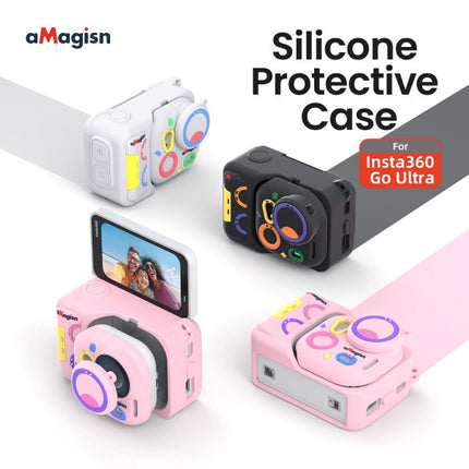 aMagisn Protective Cage for Insta360 GO Ultra Lightweight Scratch Resistant Frame Mount OveerUps