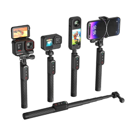 aMagisn Invisible Selfie Stick Pole with Remote Shutter for GoPro,Insta360, DJI Osmo Action & Phones OveerUps