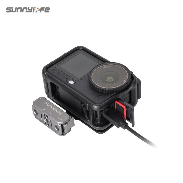Sunnylife Protective Frame Case with Detachable Sun Hood for DJI Osmo Action 6 Camera OveerUps