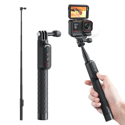 aMagisn Invisible Selfie Stick Pole with Remote Shutter for GoPro,Insta360, DJI Osmo Action & Phones OveerUps