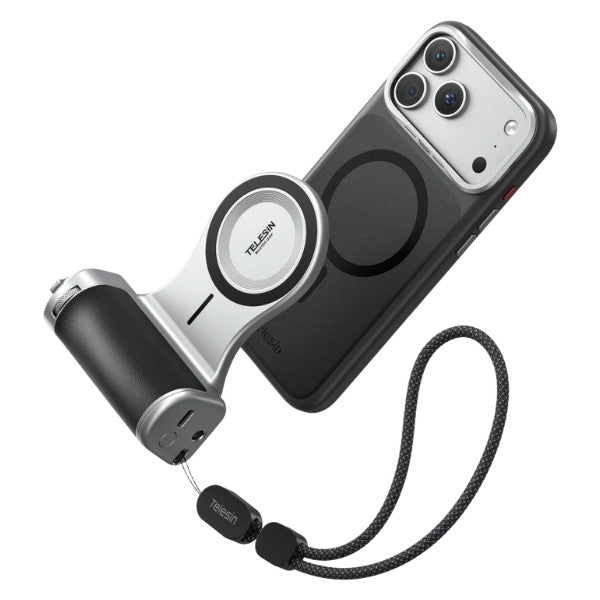 TELESIN Master Grip Kit MagSafe Camera Handle Wireless Charging for iPhone 18 Pro Max OveerUps