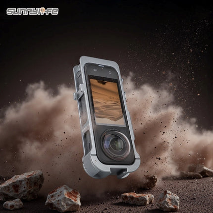Sunnylife Magnetic Protective Case Frame with Lens Cover for Insta360 X5 Camera OveerUps
