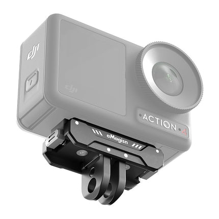 aMagisn Metal Quick Release Mount 2.0 for DJI Action 5 Pro 4 3 Osmo 360 Camera Adapter OveerUps
