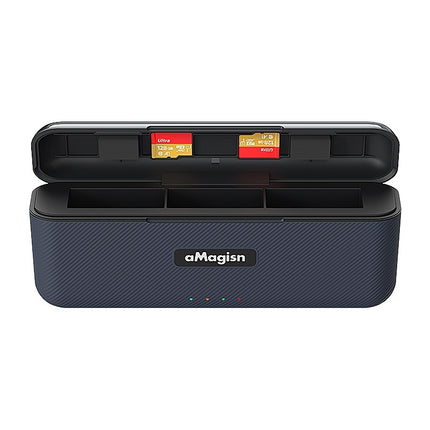 aMagisn Portable Fast Charge Box Battery Charger for DJI Osmo Action 4 3 Cameras OveerUps
