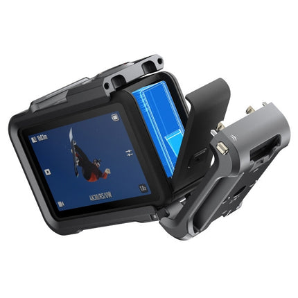 aMagisn Camera Cage 2.0 for DJI Osmo Action 5 Pro 4 3 Aluminum Frame with Lens Cap OveerUps