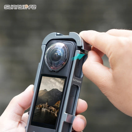 Sunnylife Magnetic Protective Case Frame with Lens Cover for Insta360 X5 Camera OveerUps