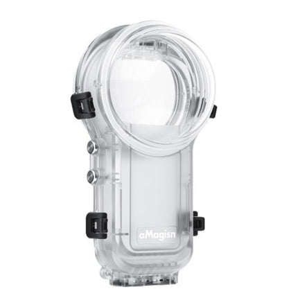aMagisn 360 Underwater Protective Case for Insta360 X5 Invisible Dive Housing for Water Sports OveerUps