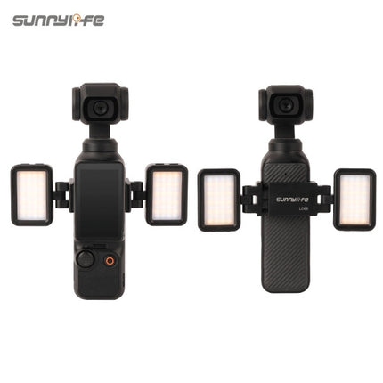 Sunnylife Tri-Color LED Fill Light for DJI Pocket 4P 4 3 Insta360 Luna Ultra Camera OveerUps