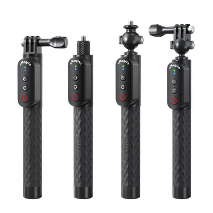 aMagisn Invisible Selfie Stick Pole with Remote Shutter for GoPro,Insta360, DJI Osmo Action & Phones OveerUps