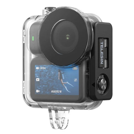 TELESIN Waterproof Case 60M Dive Housing Underwater w Anti-Fog Strips DJI Osmo Nano Camera S4-WTP-13 OveerUps