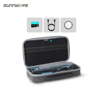 Sunnylife Carrying Case Handbag Protective Travel Storage Combo Bag for Insta360 X5 Camera OveerUps