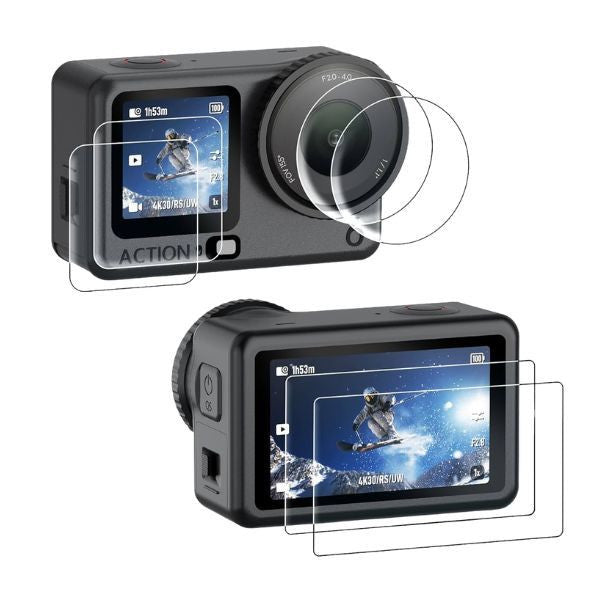 aMagisn 9H Tempered Glass Screen Protector for DJI Osmo Action 6 Anti Scratch Protection OveerUps