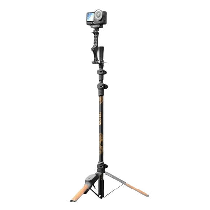 TELESIN TrekShot Carbon Fiber Selfie Stick Tripod for DJI Insta360 GoPro Smartphones P1-CSS-05 OveerUps