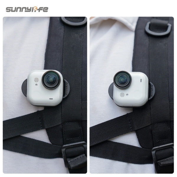 Sunnylife Magnetic Backpack Clip Mount Hands Free Camera Holder for Insta360 GO Ultra Camera OveerUps