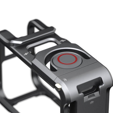 aMagisn Camera Cage 2.0 for DJI Osmo Action 5 Pro 4 3 Aluminum Frame with Lens Cap OveerUps