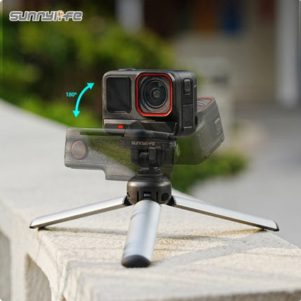 Sunnylife Magnetic Quick Release Adapter 180° Tilt 1/4 Mount for Insta360 X5 X4 Ace Pro Cameras OveerUps