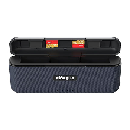 aMagisn Portable Fast Charge Box Battery Storage Charger for DJI Osmo Action 5 Pro OveerUps