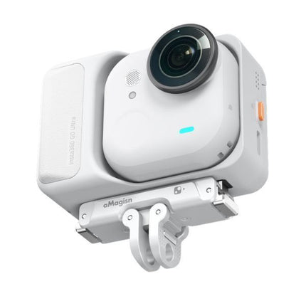 aMagisn Metal Quick Release Mount for Insta360 GO Ultra Magnetic Adapter Bracket OveerUps