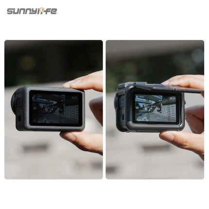 Sunnylife Protective Frame Case with Detachable Sun Hood for DJI Osmo Action 6 Camera OveerUps