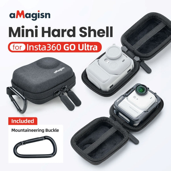 aMagisn Portable Carrying Bag for Insta360 GO Ultra Protective Camera Storage Case OveerUps