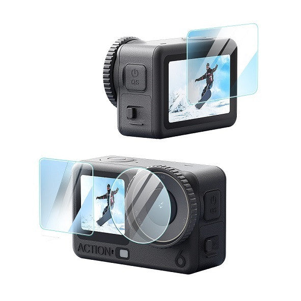 aMagisn 9H Tempered Glass Screen Protector for DJI Osmo Action 6 Anti Scratch Protection OveerUps