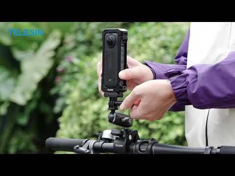 Telesin Metal Frame Expansion Case for Insta360 X4 Camera S6-FMS-12-TIS