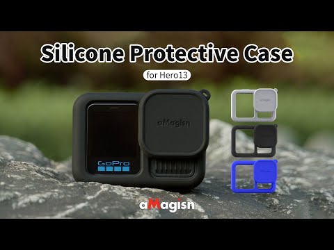 aMagisn Silicone Protective Cover Case w/ Strap for GoPro Hero 13 Camera AP11