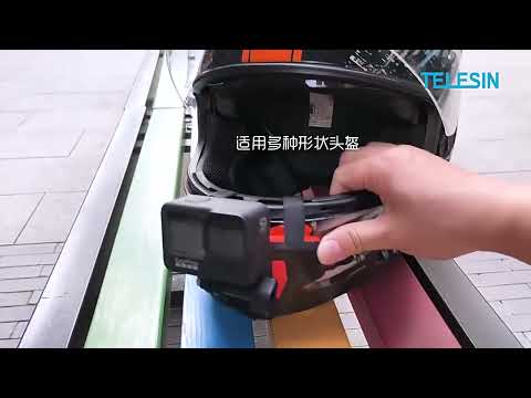 Telesin 2nd Gen Motorcycle Helmet Chin Mount Strap for Action Cameras GP-HBM-MT2