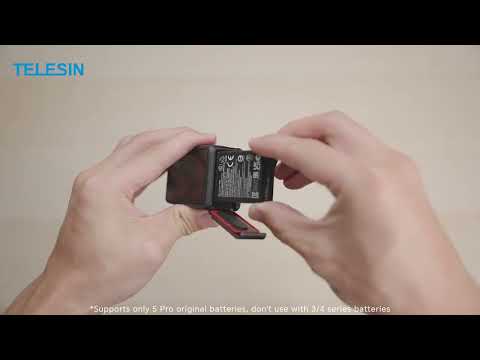 Telesin 3-Slot Endurance Storage Battery Charger for DJI Osmo Action 5 Pro Camera S0-BCG-34-TDJ