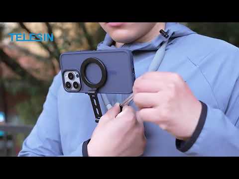 Telesin MagSafe New Edition Flexible Neck Mount w/ Fixed Strap for Smartphone iPhone & Android Devices MNM-002
