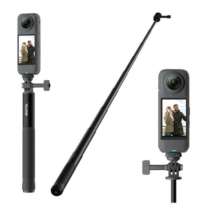 Telesin 90/120/150cm Extendable Invisible Stick Monopod for Action Cameras Gopro, DJI Osmo, Insta360, SJCAM, etc S1-MNP-09/S1-MNP-10/S1-MNP-11