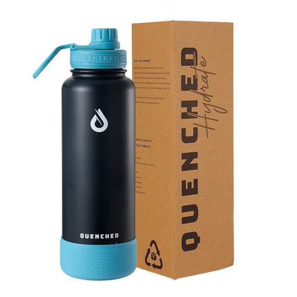 Quenched Hydrate 40oz Lone Wolf Edition Stainless Steel Insulated Tumbler w/ Silicone Boot Quenched