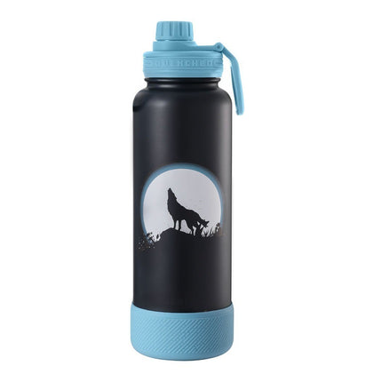 Quenched Hydrate 40oz Lone Wolf Edition Stainless Steel Insulated Tumbler w/ Silicone Boot Quenched