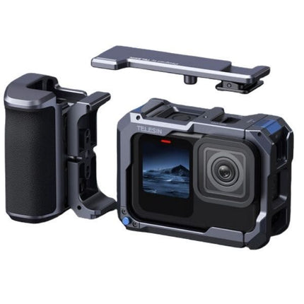 TELESIN StreetGrip Ergonomic Handle Grip Cage Kit GoPro Hero 13 12 11 10 9  Cameras S6-FMS-26-TGP OveerUps