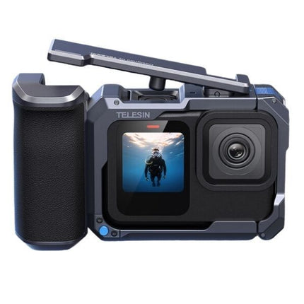 TELESIN StreetGrip Ergonomic Handle Grip Cage Kit GoPro Hero 13 12 11 10 9  Cameras S6-FMS-26-TGP OveerUps