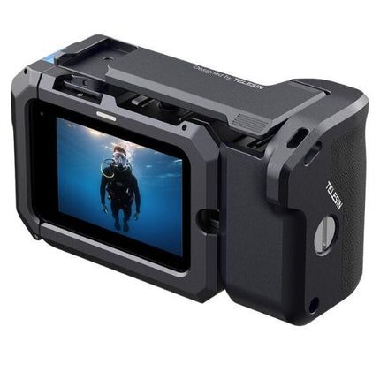 TELESIN StreetGrip Ergonomic Handle Grip Cage Kit GoPro Hero 13 12 11 10 9  Cameras S6-FMS-26-TGP OveerUps