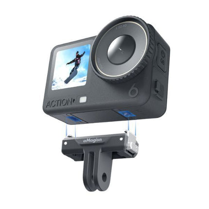 aMagisn Magnetic Quick Release Mount for DJI Action 6 Osmo Nano Camera Adapter AA41 OveerUps