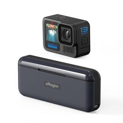 aMagisn Fast Charge Box for GoPro Hero 13 Triple Battery Charger Storage Case OveerUps