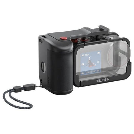 Telesin StreetGrip Grip Handheld Shutter Kit for DJI Osmo Action 5 Pro 4 3 Cameras  S6-FMS-22-TDJ