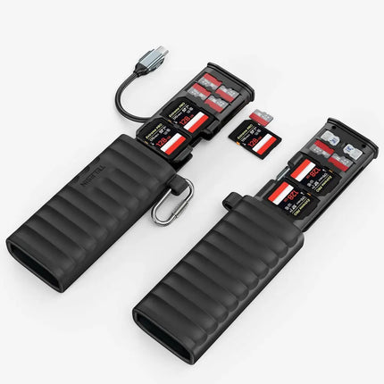 Telesin Full Protection Multifunctional High-Speed Memory Card Reader for Smartphone iPhone & Android Devices &