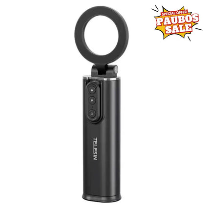 Telesin MagSafe Travel Desk Clamp Handle Stick w/ Remote for Smartphone iPhone & Android Devices P1-HSS-02 Telesin