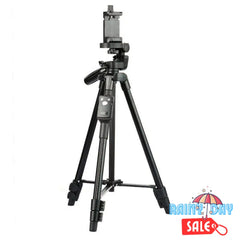 Yunteng VCT-5208 Adjustable Tripod Stand w/ Bluetooth Remote for Smartphone Devices Yunteng