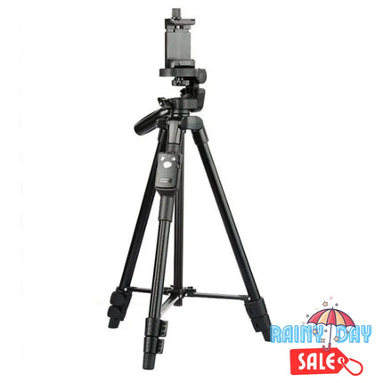 Yunteng VCT-5208 Adjustable Tripod Stand w/ Bluetooth Remote for Smartphone Devices Yunteng