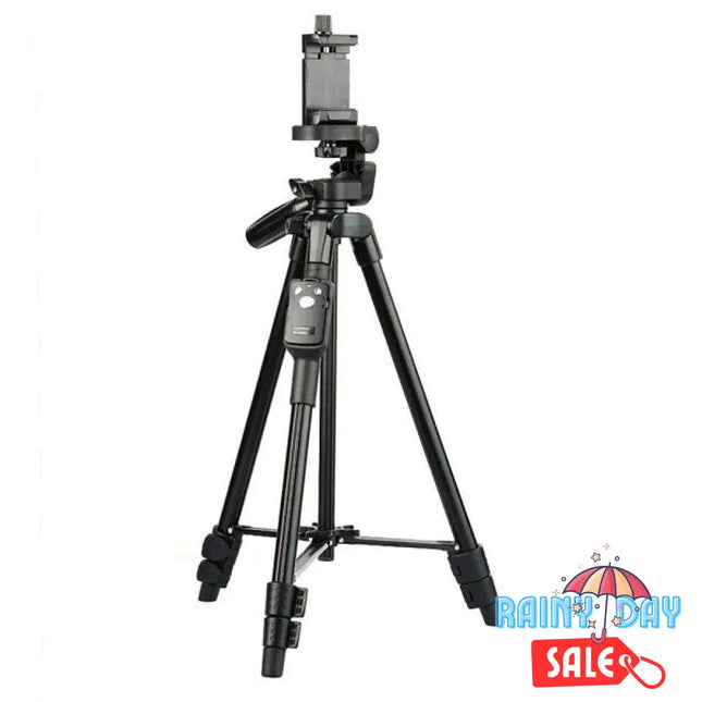 Yunteng VCT-5208 Adjustable Tripod Stand w/ Bluetooth Remote for Smartphone Devices Yunteng
