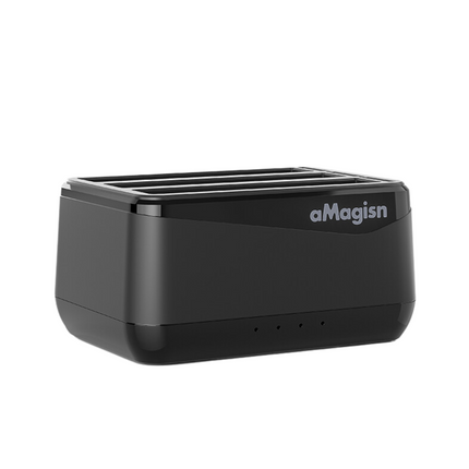 aMagisn 3-Slot Desktop Battery Charger for Insta360 X4 Camera AD12